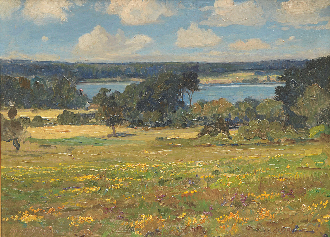 A landscape with lake