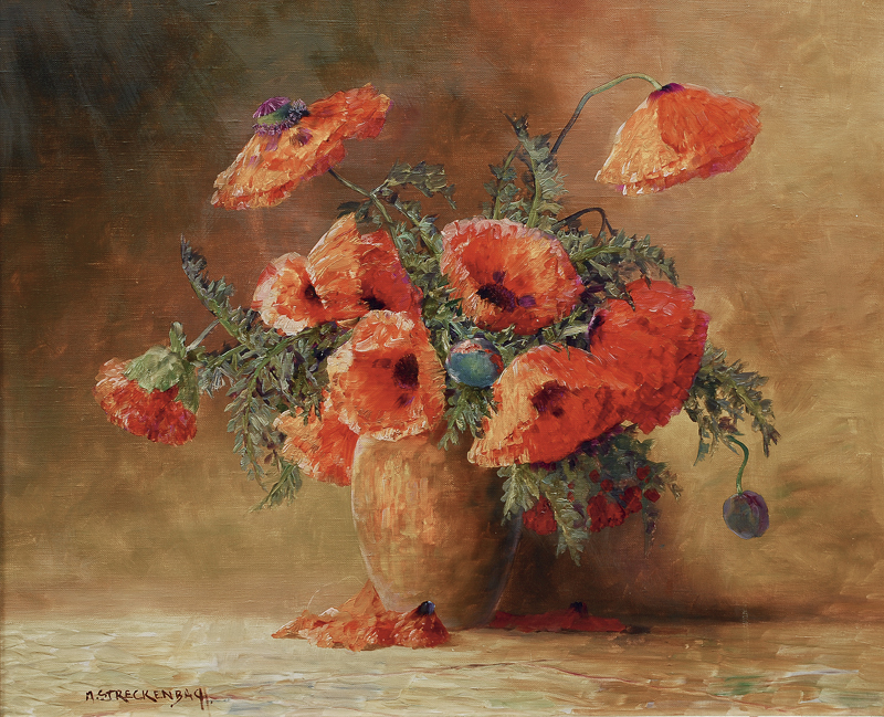 A vase with flowers