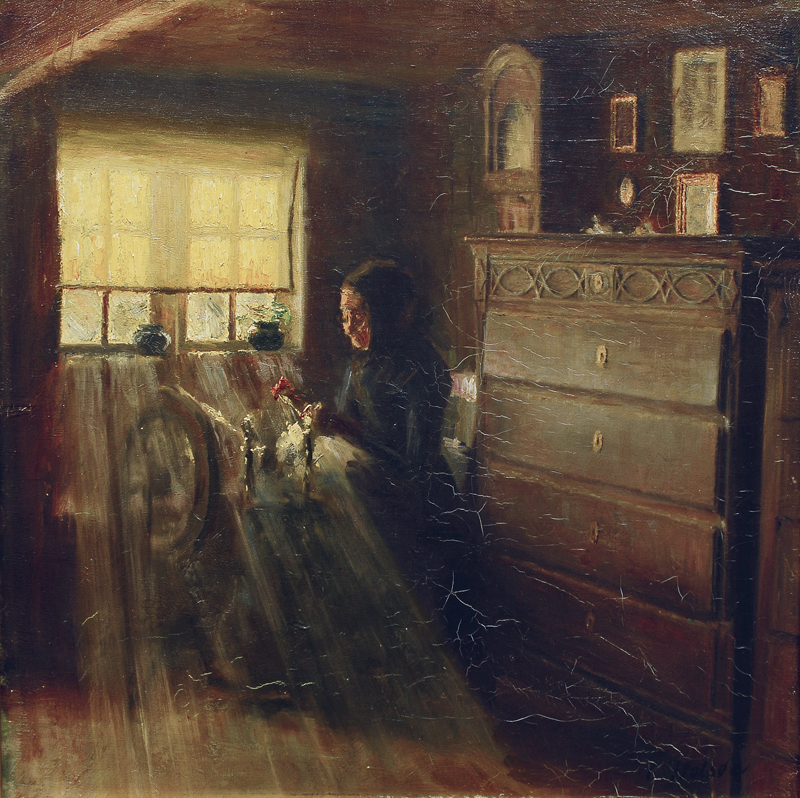 A woman spinning