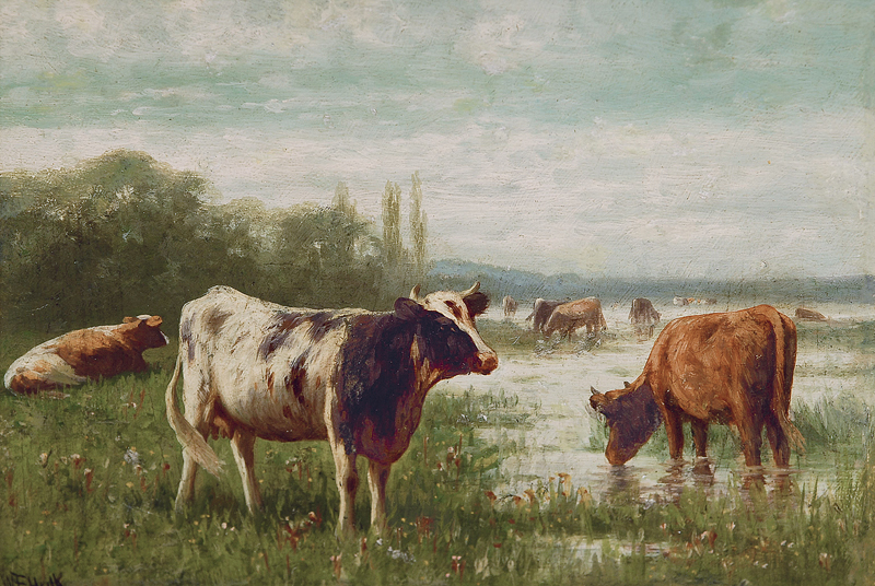 Cows on the willow