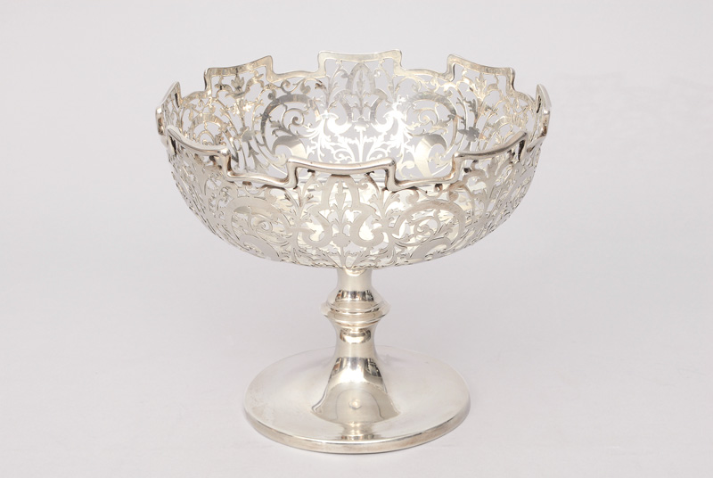 An english bowl with floral open work
