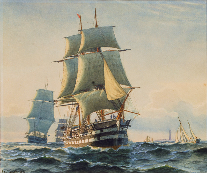Dänische Flotte um 1820