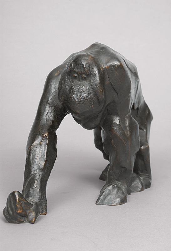 Große Bronze-Figur 'Orang-Utan'