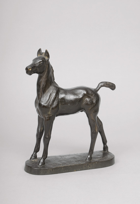 A bronze figure 'Foal'
