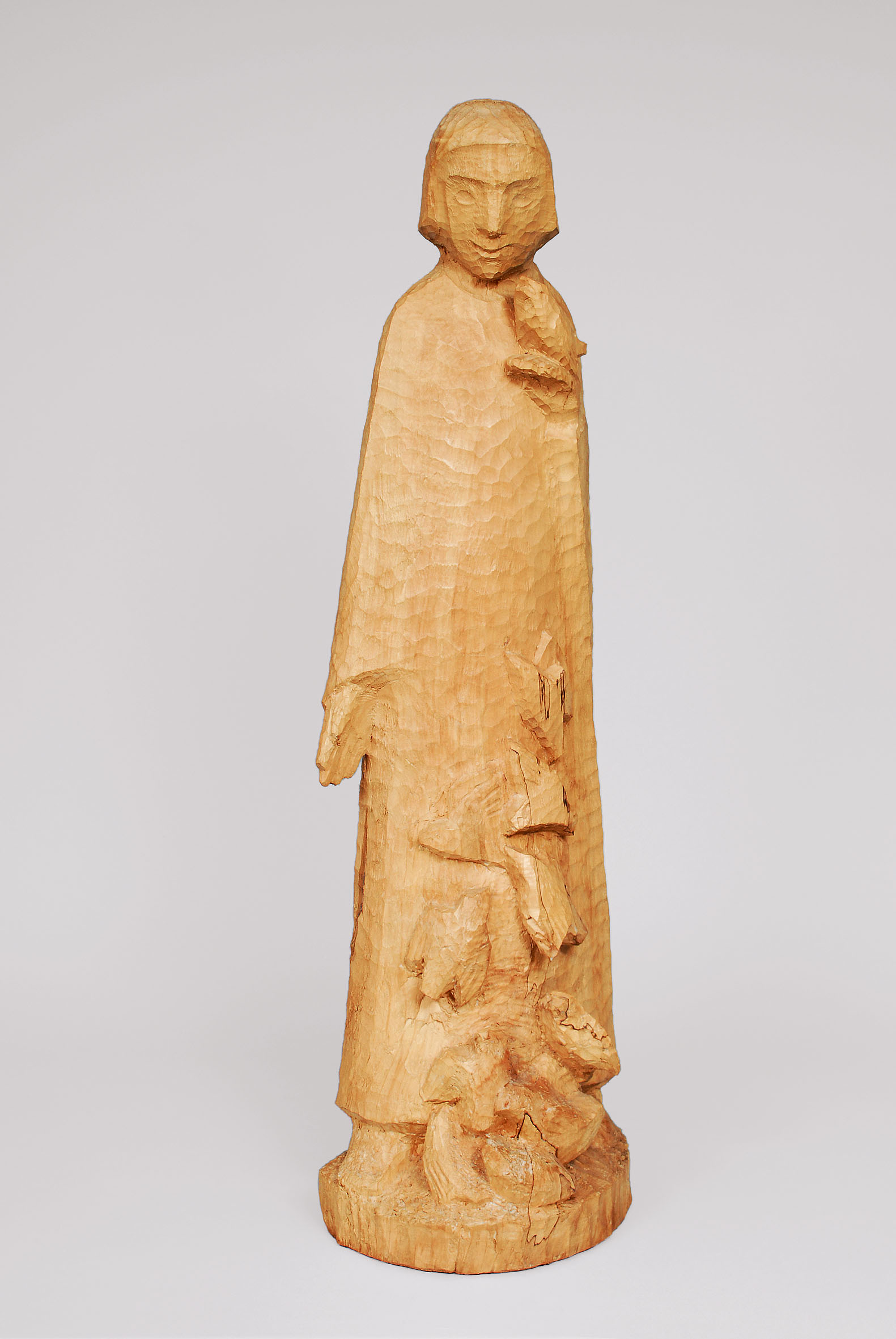 A wood sculpture 'St. Francis of Assisi'