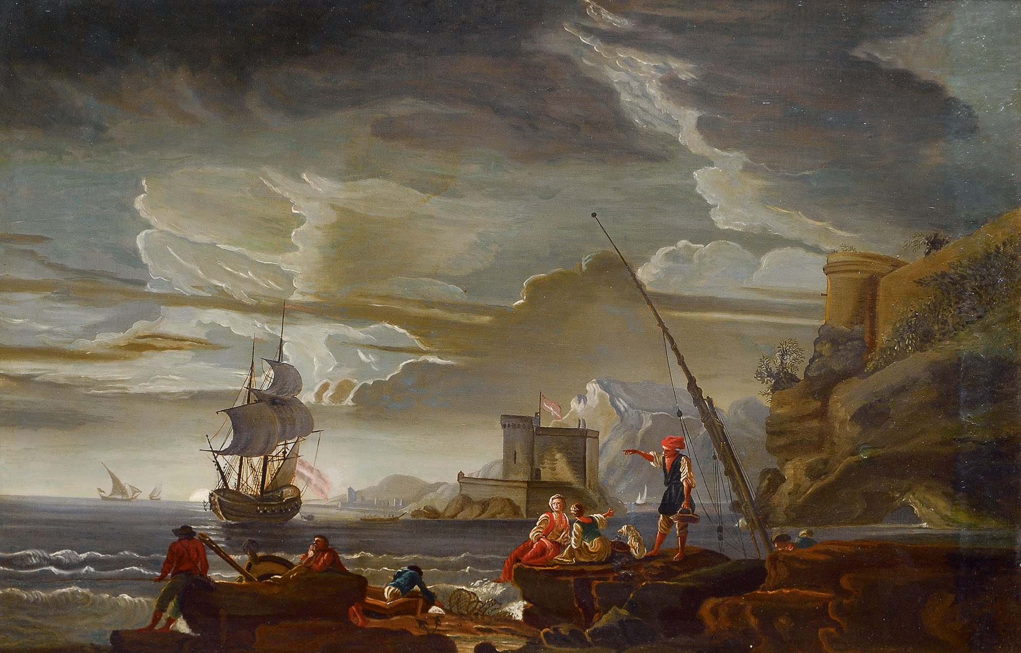 Claude Joseph Vernet - Coastal scene Coastal scene
