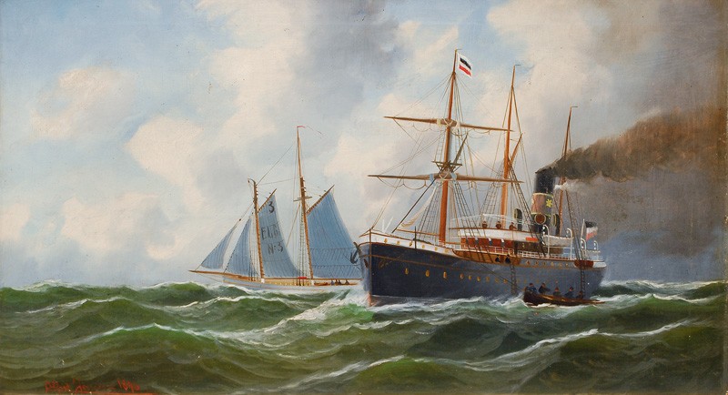 Steam-Ship Sultan and Elbe No. 3