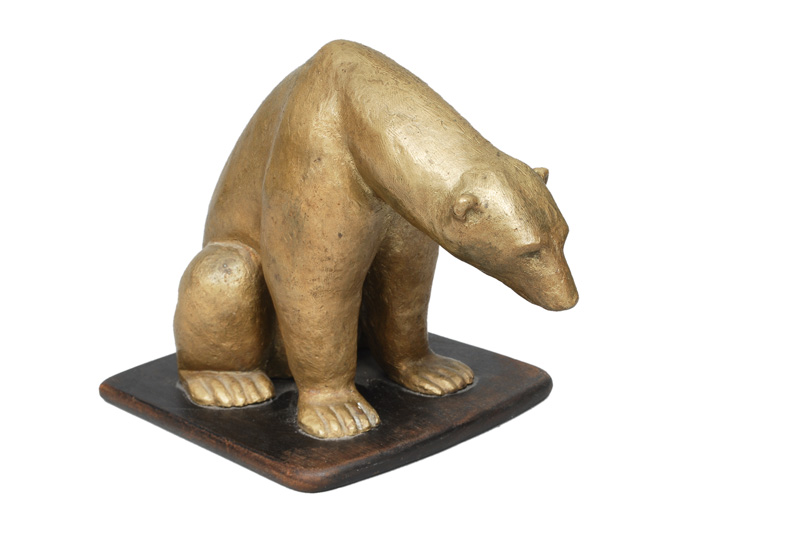 A Bronze Figure 'Polar Bear'