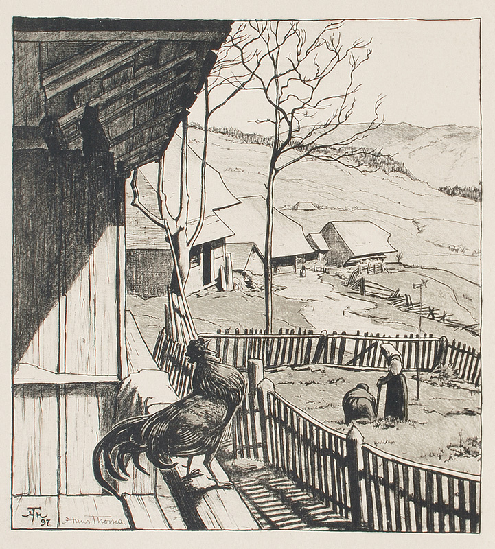 Hans Thoma - Haus in Bernau Haus in Bernau