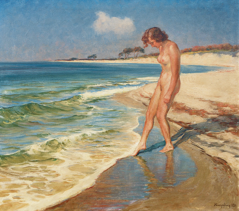 Female Nude at the Sea