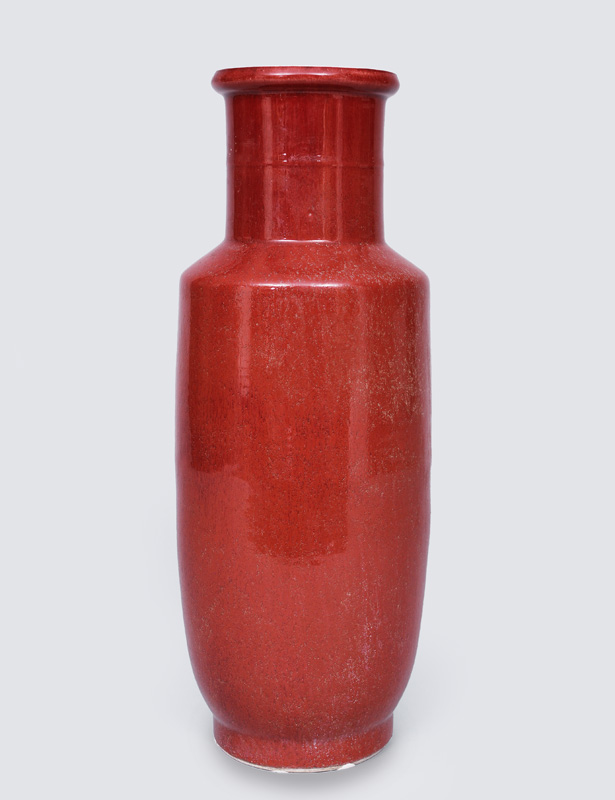 A big Roulleau vase mit Sang-de-boeuf glaze