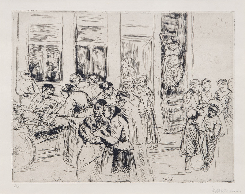 Max Liebermann - Judenviertel in Amsterdam Judenviertel in Amsterdam
