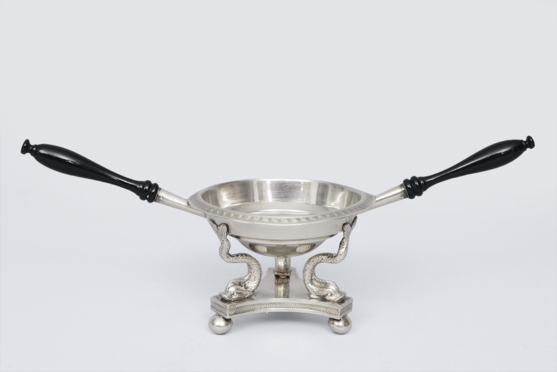 A double handle pan with feine Empire ornaments