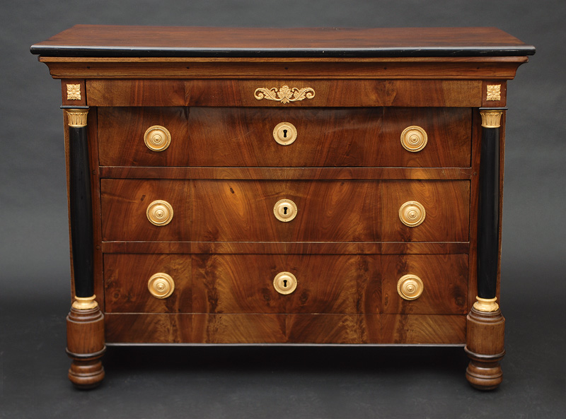 A Biedermeier chest of drawers