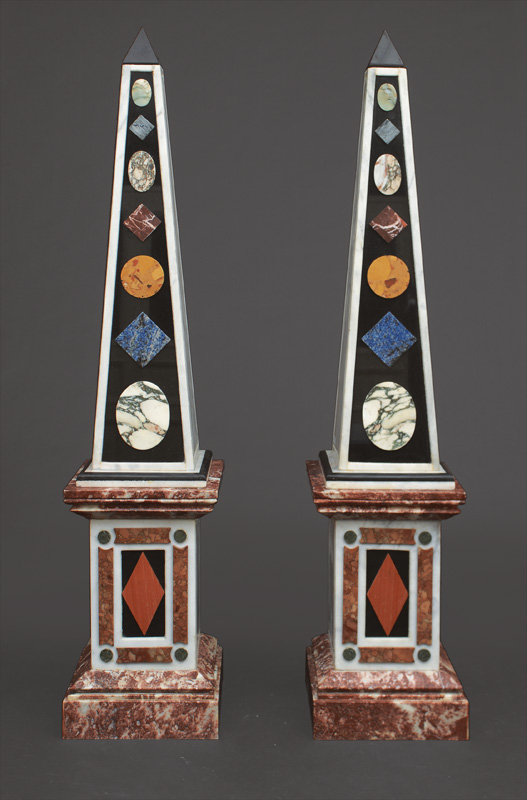 A pair of high obeliskes