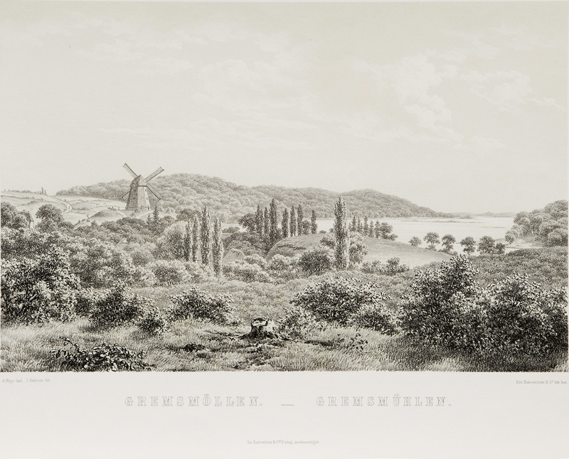 Friedrich Wilhelm Alexander Nay - Vier Veduten: Pinneberg - Mölln - Gremsmühlen - Heiligenstedten Vier Veduten: Pinneberg - Mölln - Gremsmühlen - Heiligenstedten