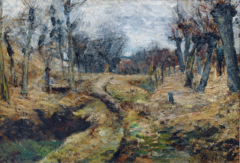 Rudolf Höckner - Bachlauf im Wald Bachlauf im Wald