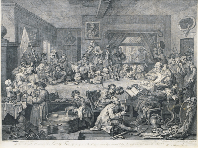William Hogarth - An Election Entertainment An Election Entertainment