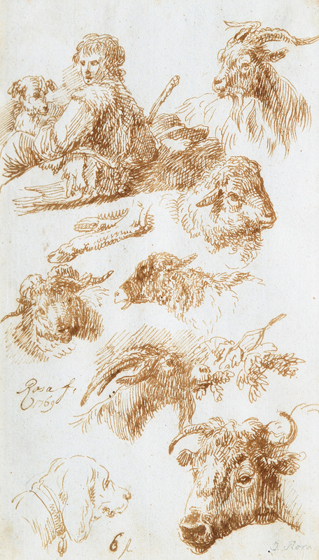 Neapolitan Shepherd with his Animals