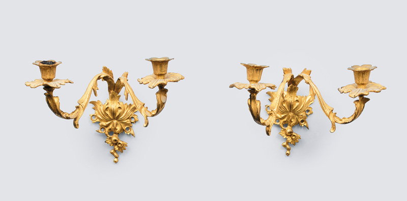 A pair of wall appliqués in Baroque style