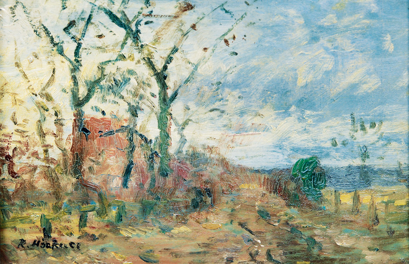 Rudolf Höckner - Birken am Waldrand Birken am Waldrand