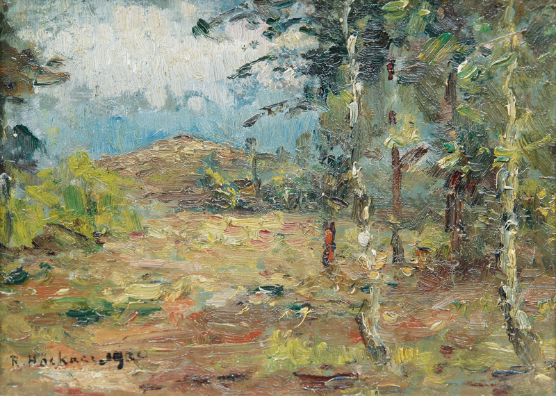 Rudolf Höckner - Blick aus dem Wald Blick aus dem Wald