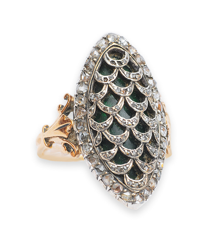 A Louis Seize diamond ring