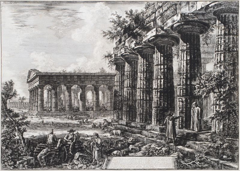 Säulenfassaden in Paestum