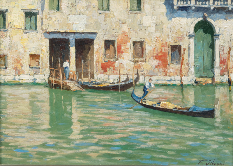 View on Venetian Gondolas