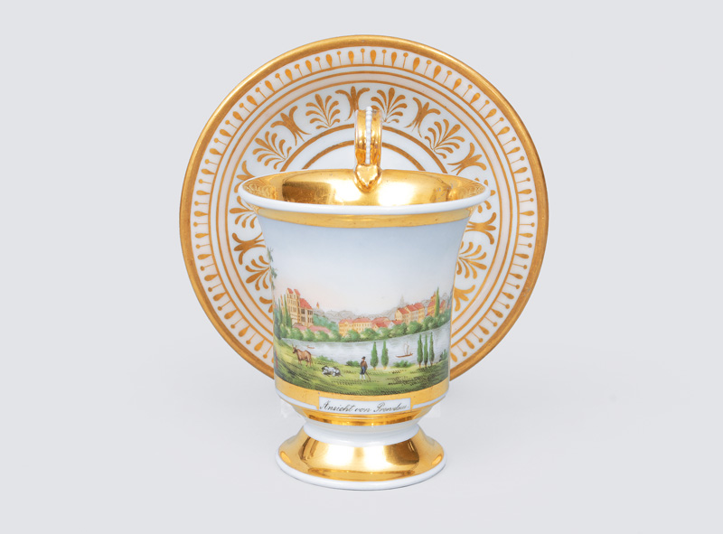 A cup with view of Prenzlau A cup with view of Prenzlau