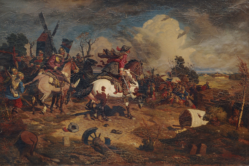 Frederick William I in the Battle of Fehrbellin