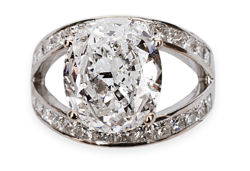A precious solitaire diamond ring