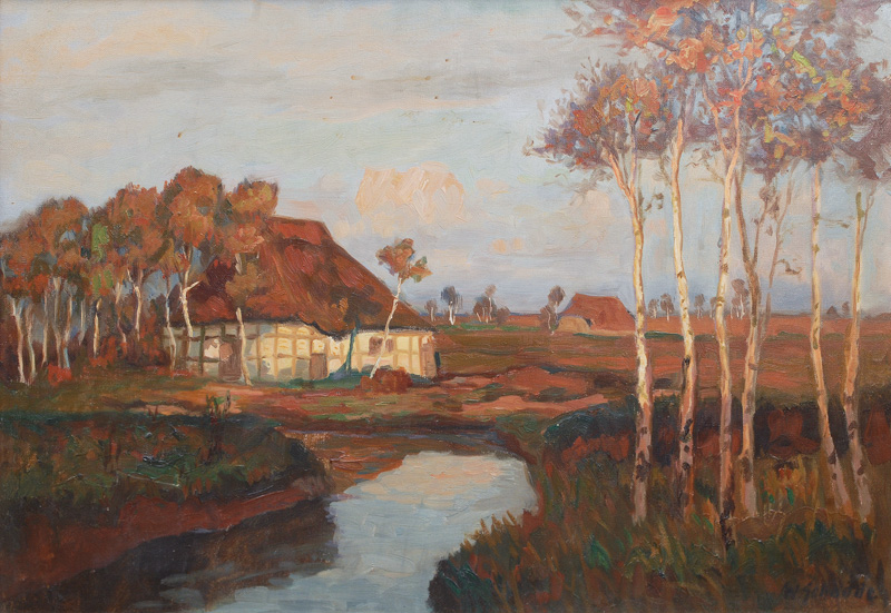 Wilhelm Schodde - Abend bei Worpswede Abend bei Worpswede