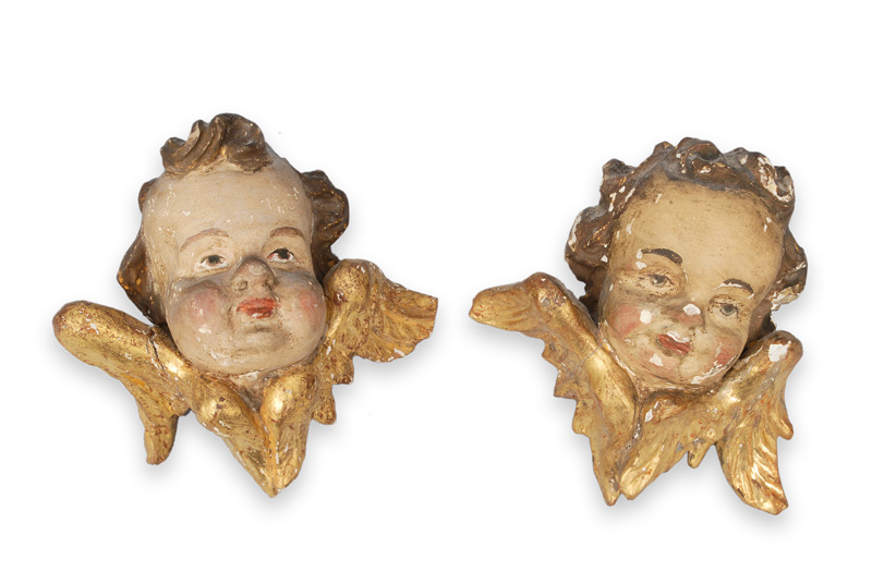 A pair of winged putti