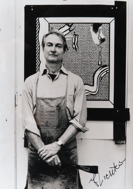 Roy Lichtenstein in his Studio