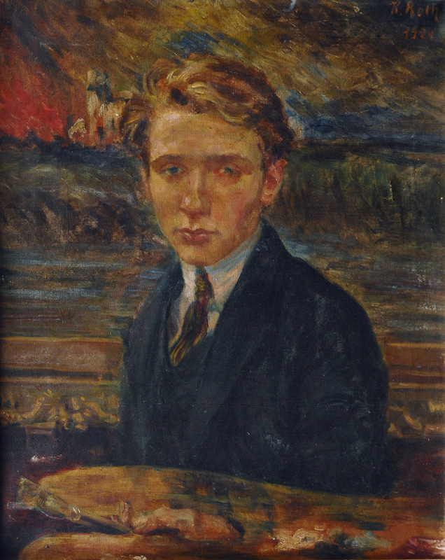 Self Portrait in front of a Painting