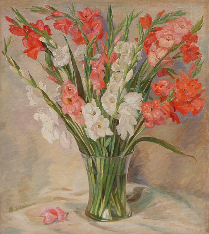 Gladioluses in a Vase