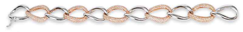 A modern diamond bracelet