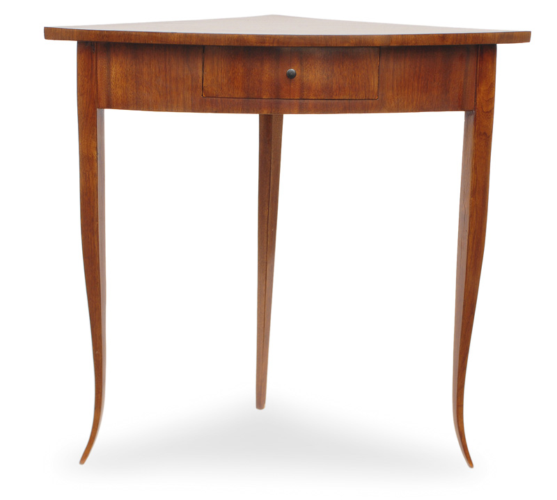 A corner table in the style of Biedermeier