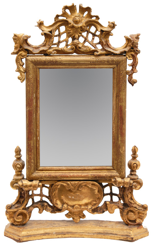 A small Baroque mirror