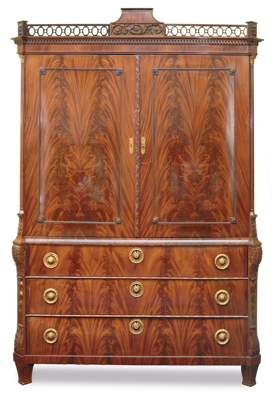 A rare Louis Seize cabinet