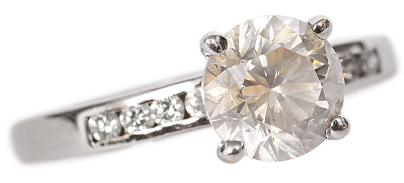 A single stone diamond ring