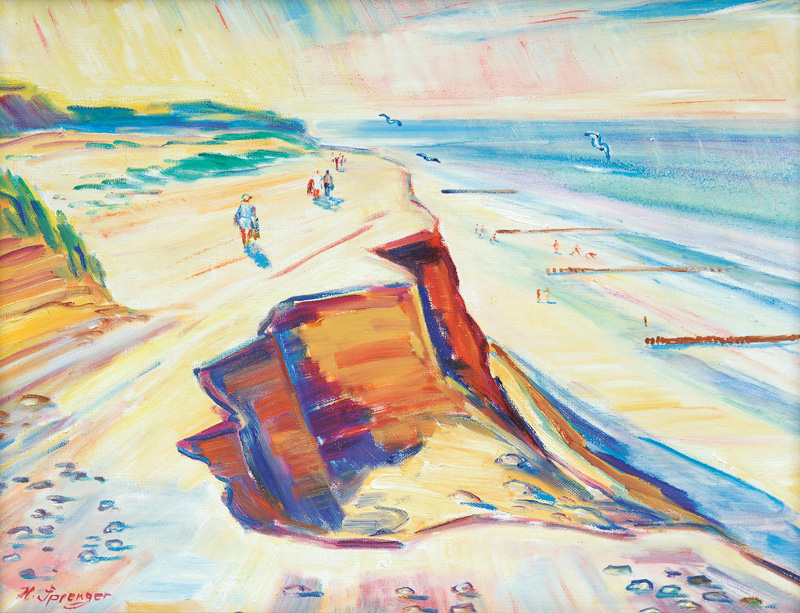 Heinz Sprenger - The red Cliff in Kampen The red Cliff in Kampen