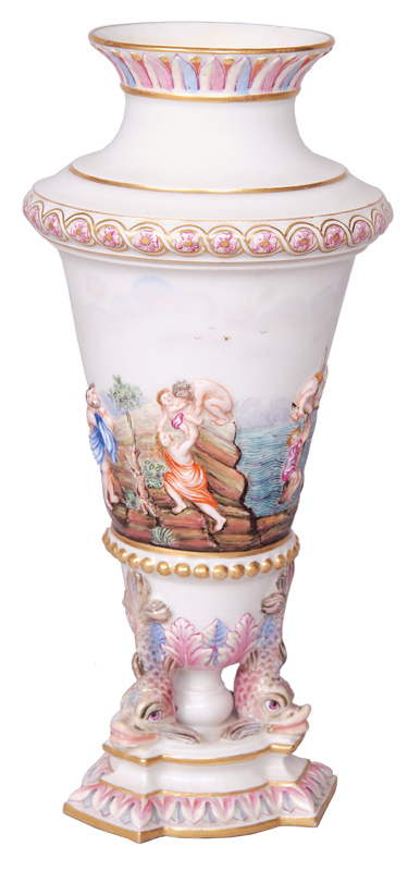 A small vase with biblical scene