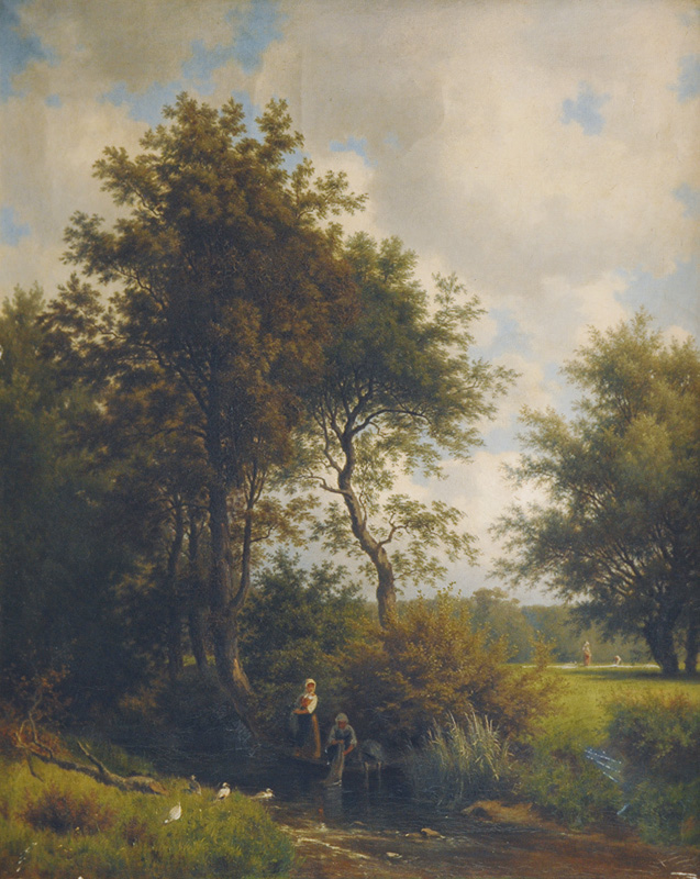 Idyllic Landscape with Washerwomen