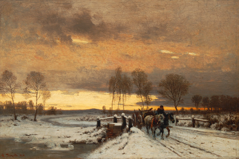 Louis Douzette - Märkische Winterlandschaft Märkische Winterlandschaft