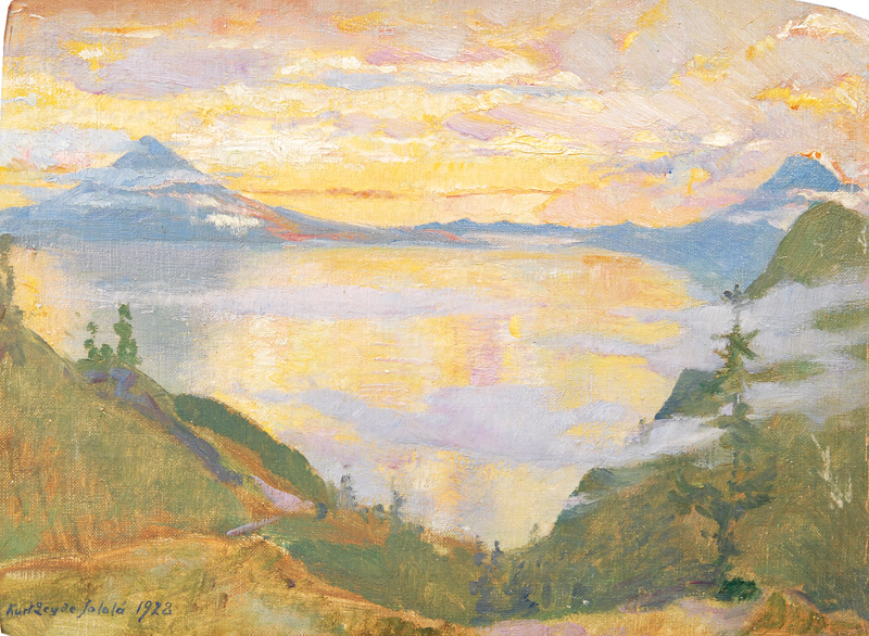 Kurt Leyde - Mountain Lake near Solola in Guatemala Mountain Lake near Solola in Guatemala