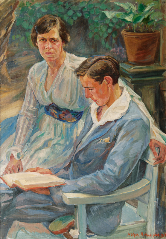 Holger Hans Hansen - Portrait eines Paares im Garten Portrait eines Paares im Garten