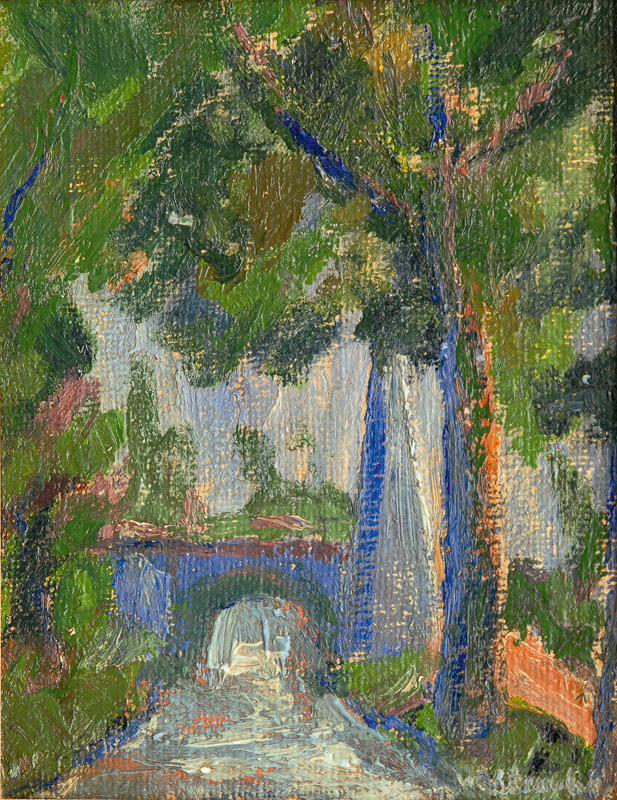 William Straube - Alley with Bridge Alley with Bridge