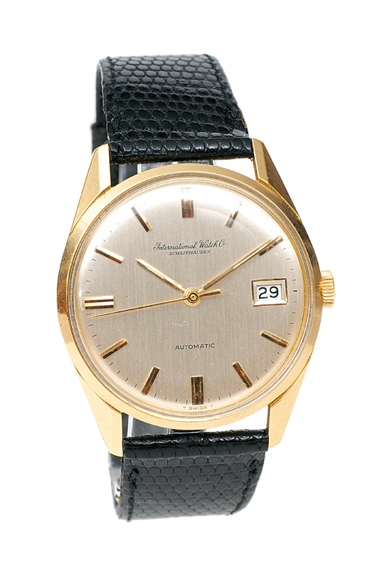 A gentlemen"s wrist watch by IWC